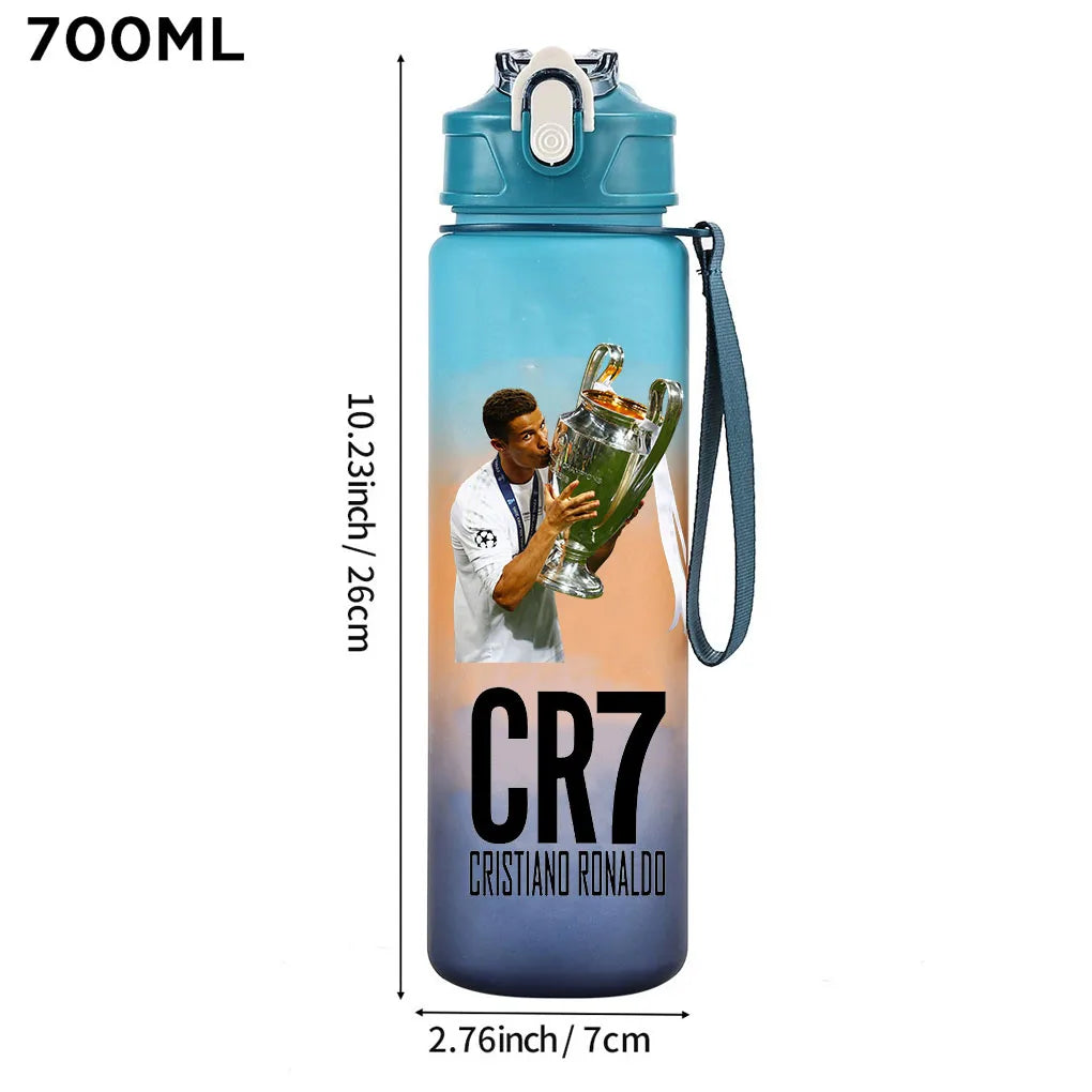Cristiano Ronaldo Sports Water Bottle – Leakproof Gym Travel Bottle A050