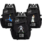 Football Style 15" Waterproof Backpack Student Laptop School Bag - A052