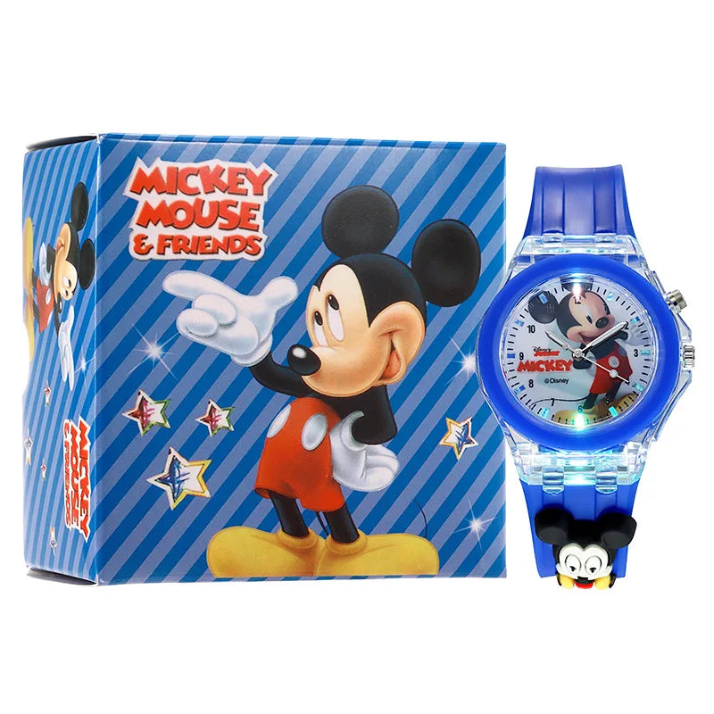 Cartoon Kids Watch LED Flash Light Silicone Strap Children Wristwatch - A066