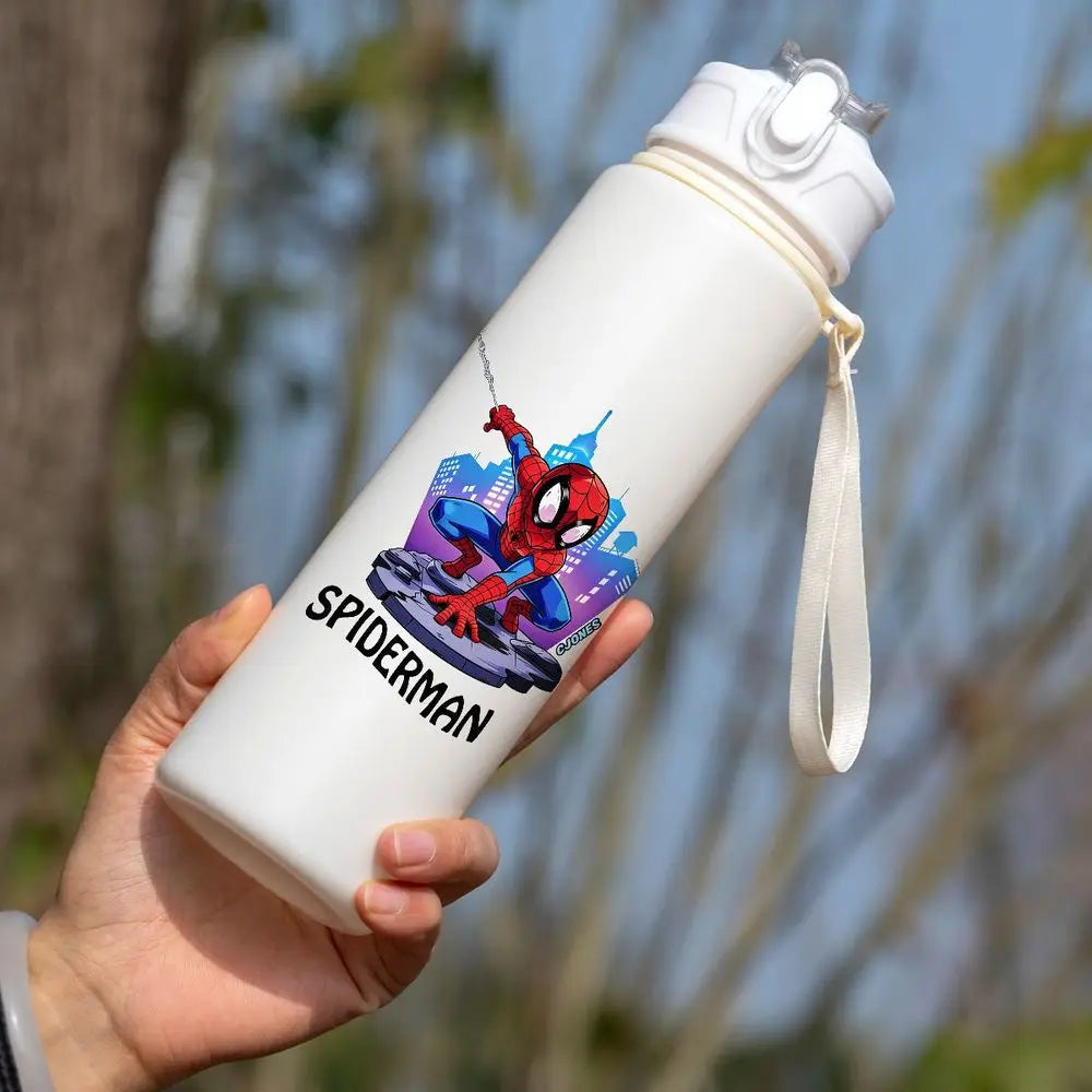 Spider-Man Water Bottle 750ml BPA Free Straw Sports Bottle - A067