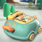 Baby Storyteller Electric Educational Telephone Car Toy with Light & Music for Kids Early Learning Play - A016