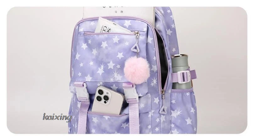 Cartoon School Backpack Multi Pocket Laptop Travel Bag Kids Students - A069