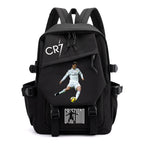Football Style 15" Waterproof Backpack Student Laptop School Bag - A052
