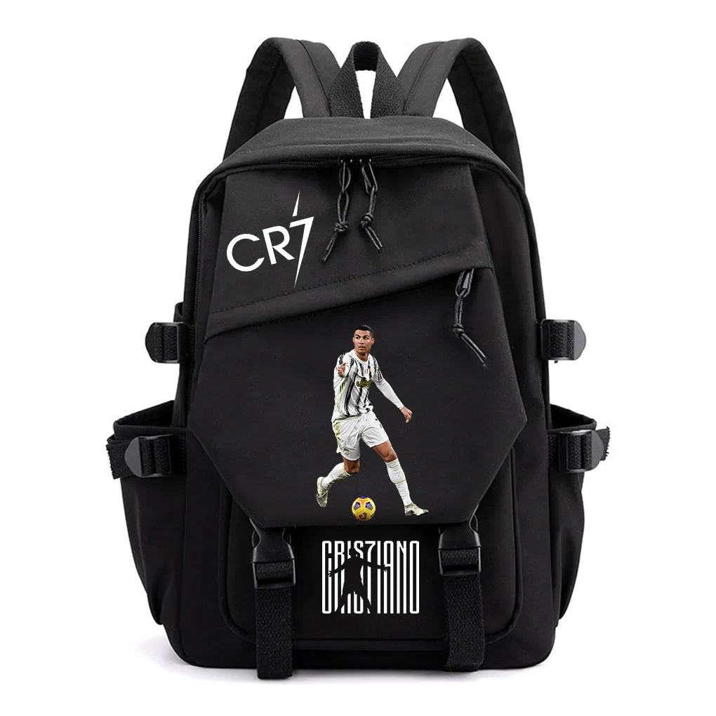 Football Style 15" Waterproof Backpack Student Laptop School Bag - A052