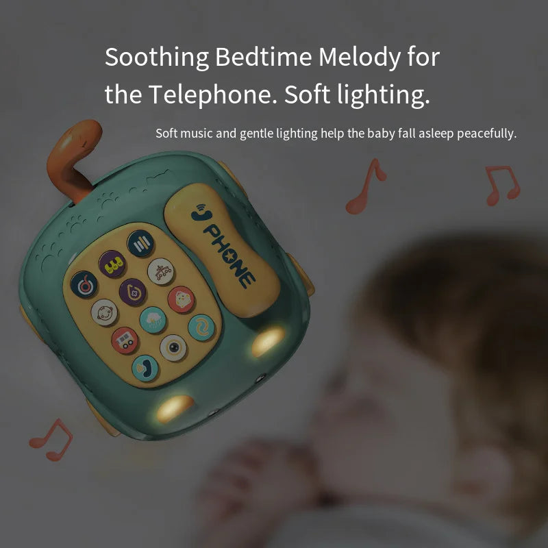 Baby Storyteller Electric Educational Telephone Car Toy with Light & Music for Kids Early Learning Play - A016
