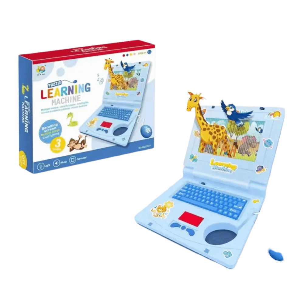 Kids Educational Toy Laptop with LED Display & Music – Simulation Notebook A079